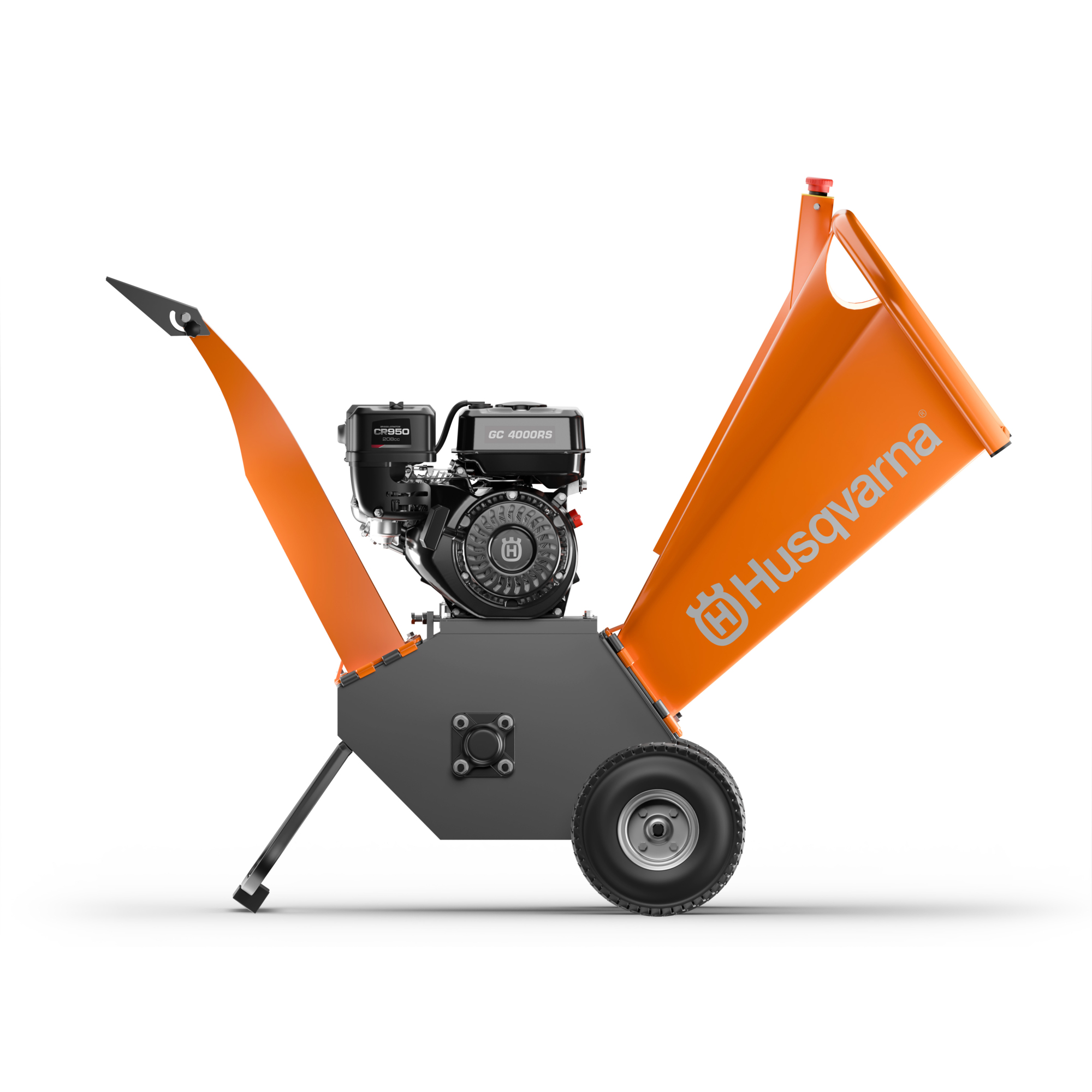 Husqvarna 4-Inch Gas Wood Chipper – 7 HP Briggs & Stratton Engine, Self-Feeding